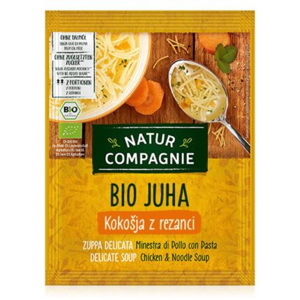 BIO KOKOŠJA JUHA Z REZANCI, 40 g