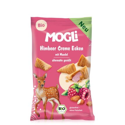 BIO PRIGRIZEK Z MALINOVO KREMO IN MANDLJI, 30 g