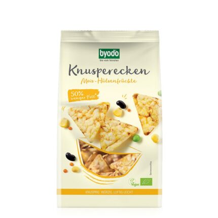 BIO HRUSTLJAVI PRIGRIZEK, KORUZA - STROČNICE, 90 g