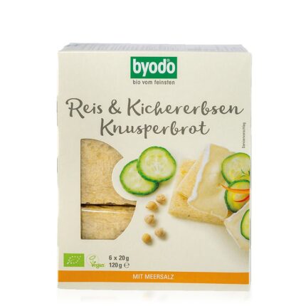 BIO RIŽEVO-ČIČERIKINI HRUSTLJAVI KRUHKI Z MORSKO SOLJO, 120 g